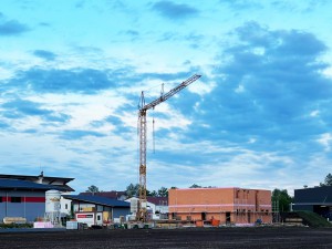 Neubau eines Wohnhauses mit Büro und Ausstellung - Errichtung des Mauerwerks des Wohnhauses in Massivbauweise